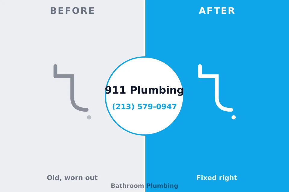 Before and after: plumbing company Passapatanzy, VA